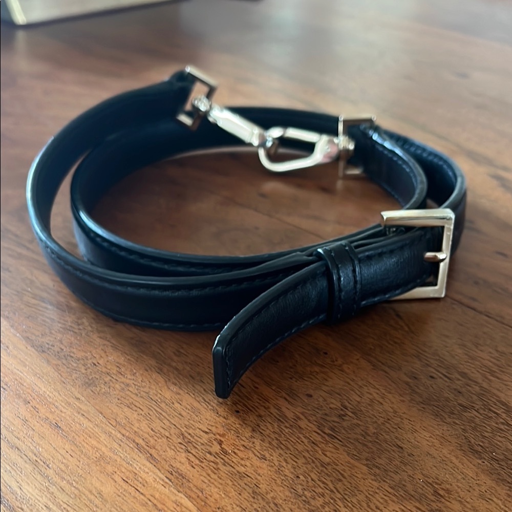 Adjustable leather crossbody strap